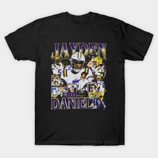 Jayden Daniels College Vintage Bootleg T-Shirt